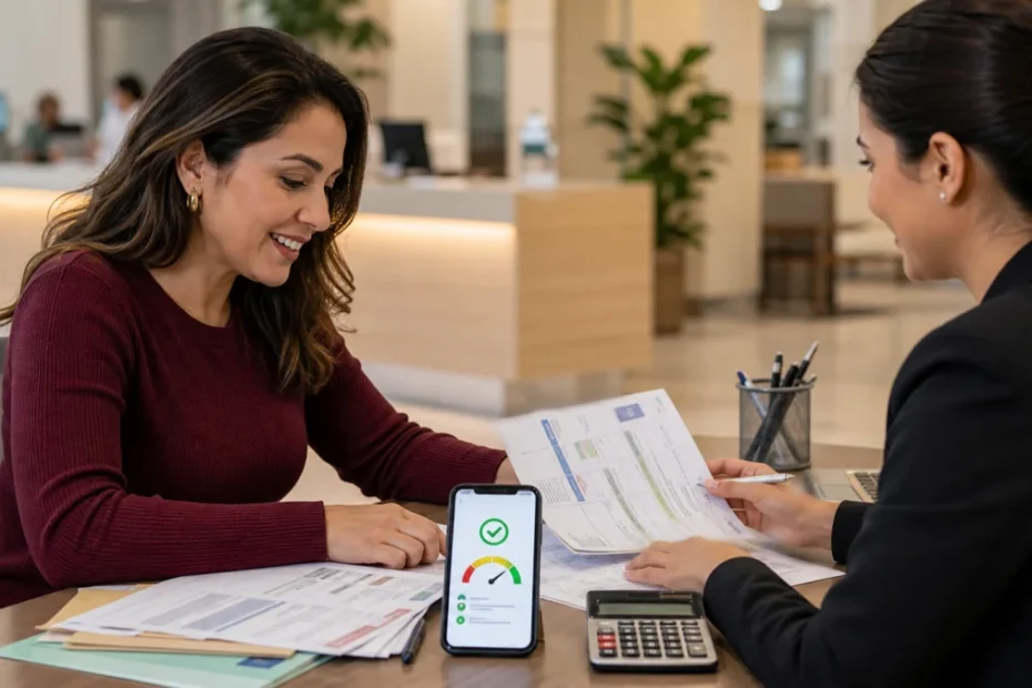 Pessoa regularizando dívida e acompanhando o score de crédito