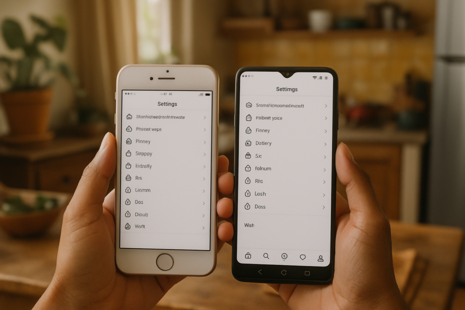Diferenças entre iPhone e Android para ocultar atividade