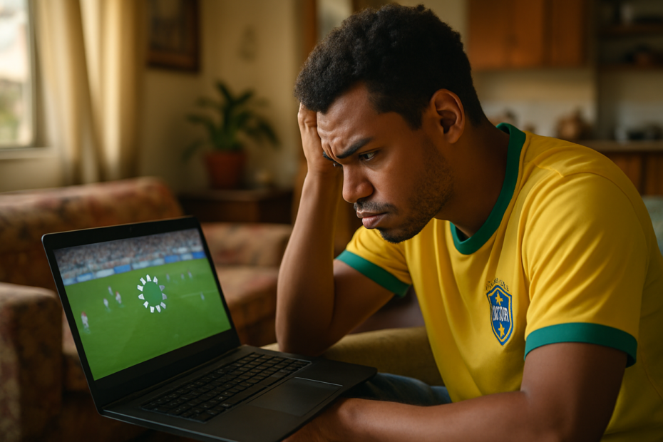 Problemas comuns ao assistir futebol online